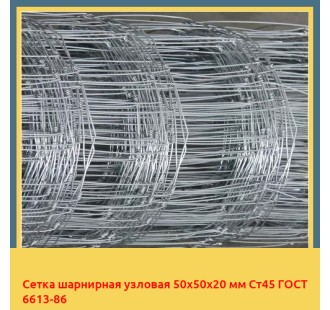 Сетка шарнирная узловая 50х50х20 мм Ст45 ГОСТ 6613-86 в Кокшетау