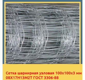 Сетка шарнирная узловая 100х100х3 мм 08Х17Н13М2Т ГОСТ 3306-88 в Кокшетау